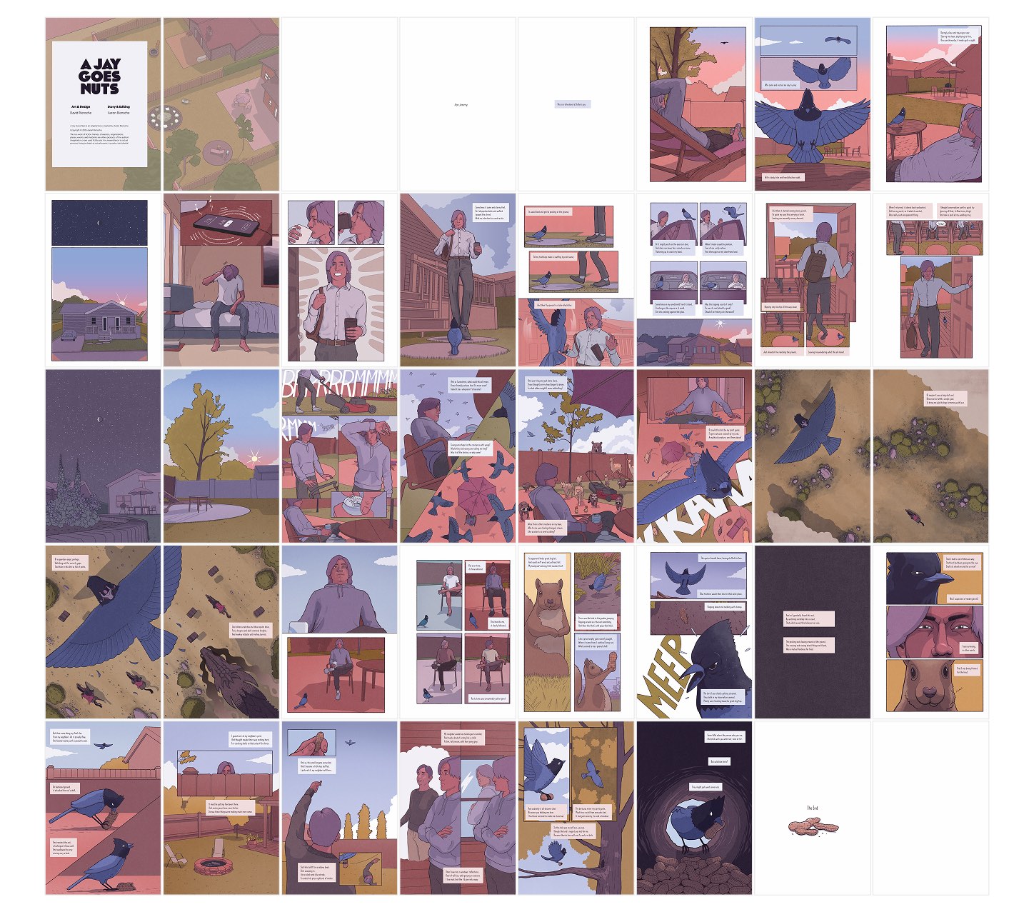 preview of all pages in comic
