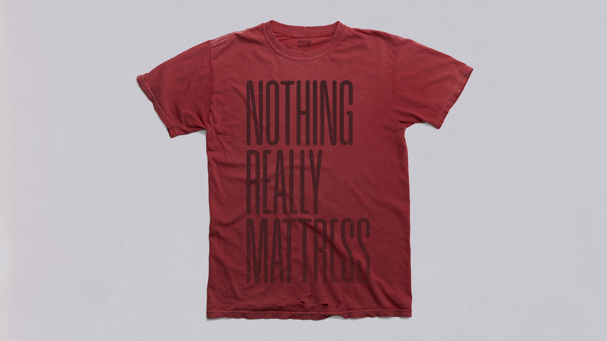 condensed type on a t-shirt
