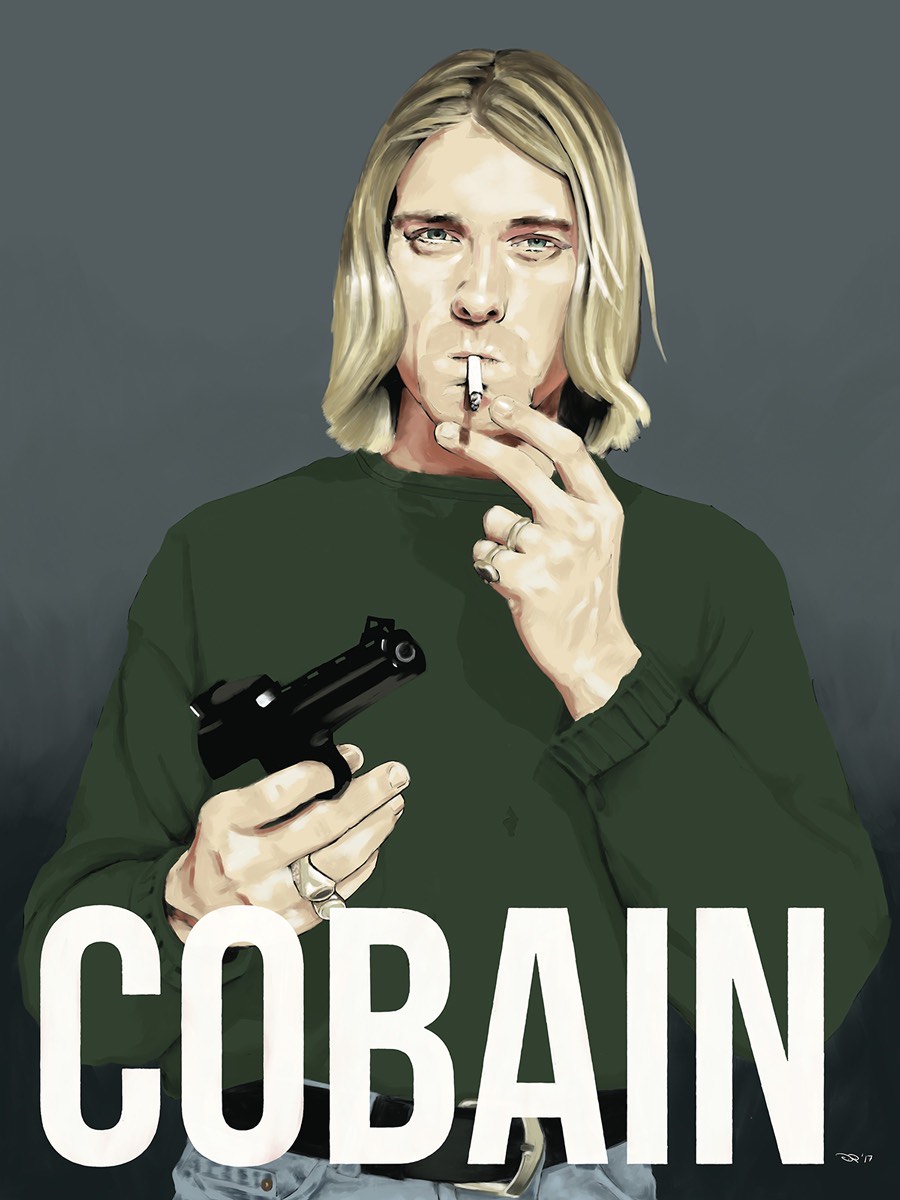 Kurt Cobain portrait